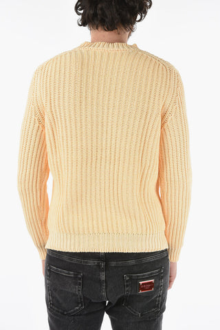 Solid Color Crew-neck Sweater