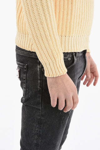Solid Color Crew-neck Sweater