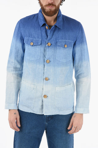 Degradè Effect Flax DERBY Utility Jacket