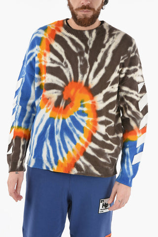 Maglia Girocollo DIAG TIE DYE in Misto Cotone