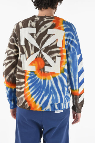 Maglia Girocollo DIAG TIE DYE in Misto Cotone