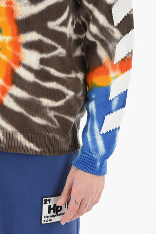 Maglia Girocollo DIAG TIE DYE in Misto Cotone