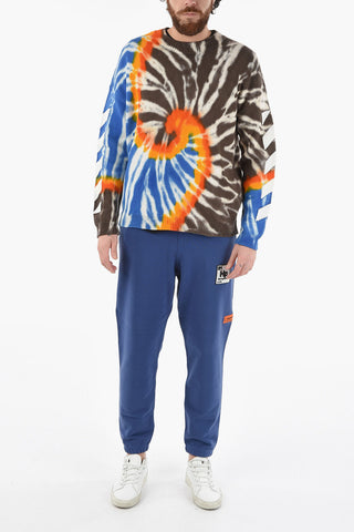 Maglia Girocollo DIAG TIE DYE in Misto Cotone