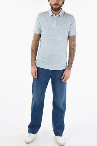 Solid Color Flax SMITH Polo Shirt