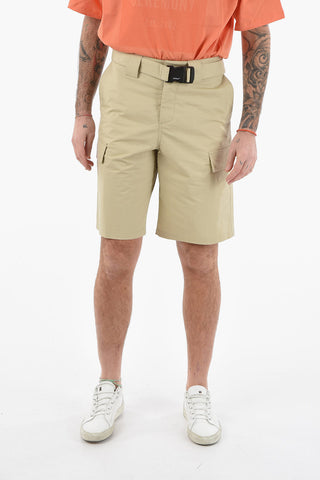 SEASONAL Belted Cotton Cargo Shorts