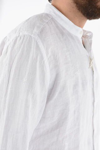 Mandarin Collar Flax BRENT Shirt