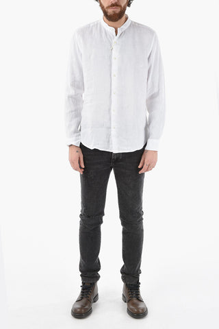 Mandarin Collar Flax BRENT Shirt