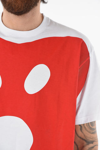 Crewneck T-shirt with BOO MONSTER Print