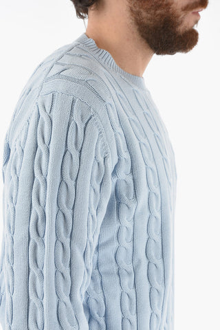Maglia Girocollo a Trecce 
