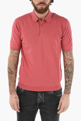 Solid Color Cotton Polo Shirt