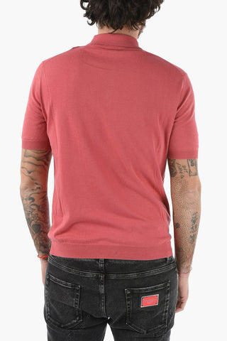 Solid Color Cotton Polo Shirt
