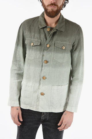Shaded Effect Linen DERBY Utility Shirt