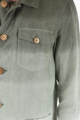 Shaded Effect Linen DERBY Utility Shirt