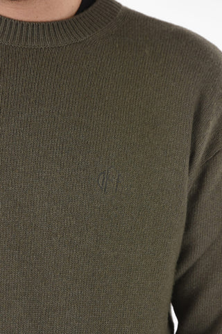 Crew Neck OFF BASIC Cotton Pullover
