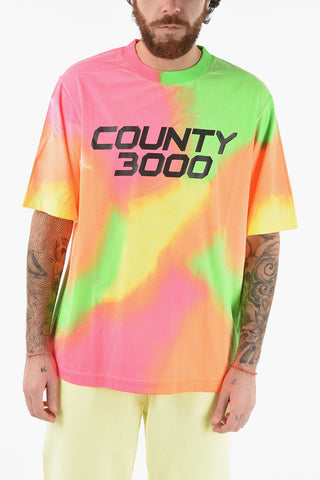Tie-Dye Effect Crew-neck T-Shirt