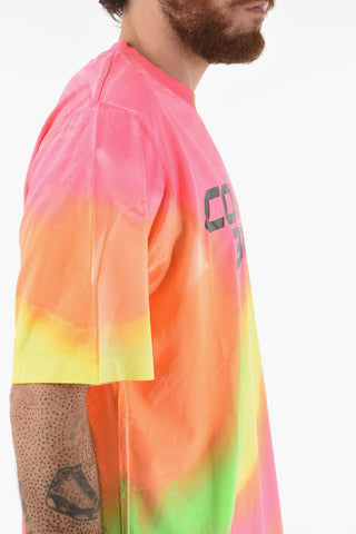 Tie-Dye Effect Crew-neck T-Shirt