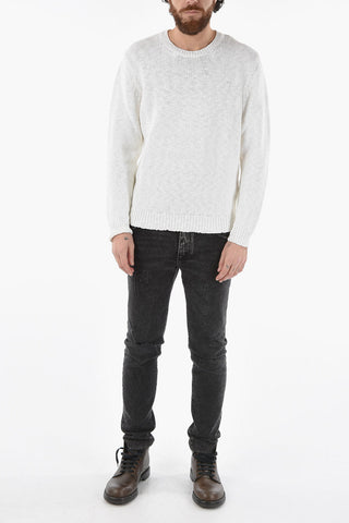 Maglia Girocollo in Cotone e Lino