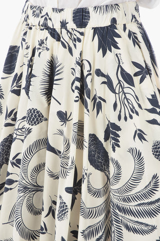 Tropical Printed Cotton CINAPPLE Long Skirt