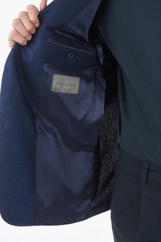 silk GATE side vents patch pocket 2-button blazer