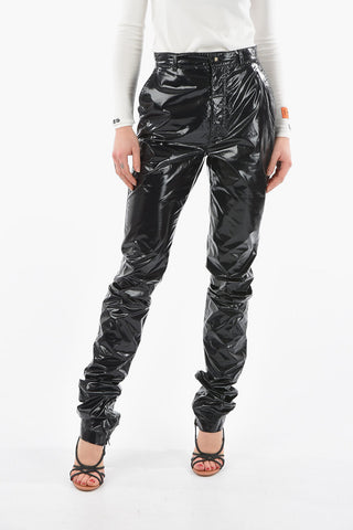 Draping Vinyl Trousers
