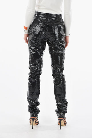 Draping Vinyl Trousers