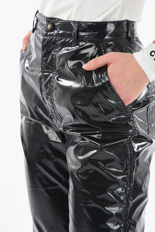 Draping Vinyl Trousers