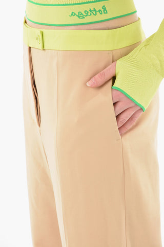 Pantaloni Palazzo ACTIVE con Banda a Contrasto