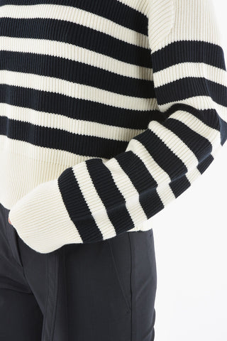 Maglia Girocollo LAURA a Righe Awning Bicolore