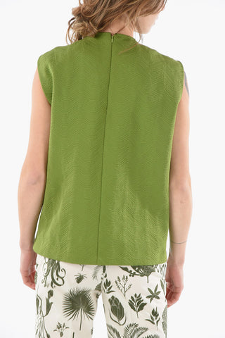 Sleeveless Top With Built In Bra