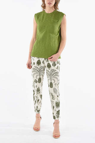 Sleeveless Top With Built In Bra