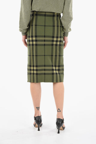 Tartan Motif KAMMIE Pencil Skirt
