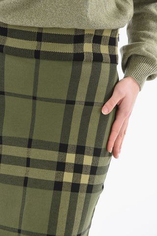 Tartan Motif KAMMIE Pencil Skirt