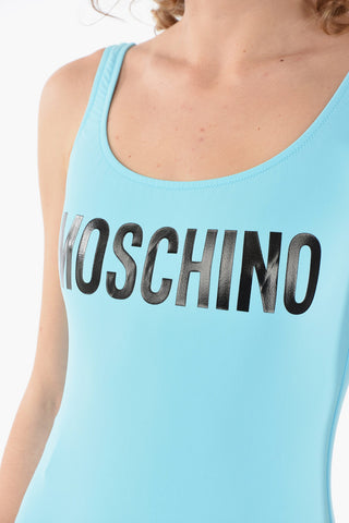 COUTURE! Lettering Logo Printed Swimsuit