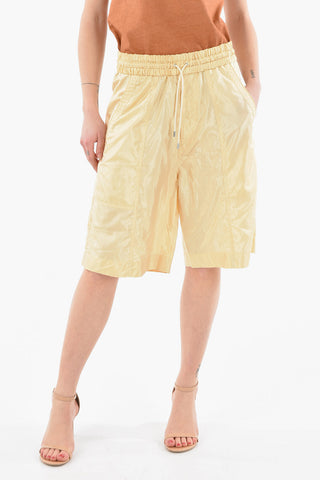Silk-blend-Satin LAIORA Knee-length Shorts