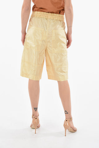 Silk-blend-Satin LAIORA Knee-length Shorts
