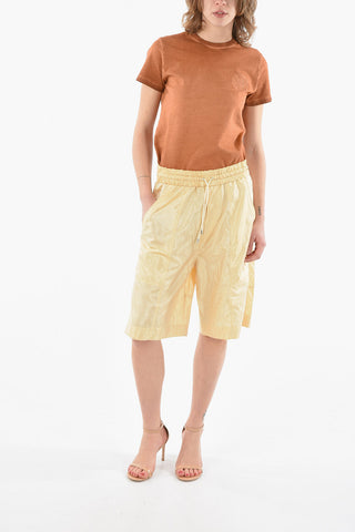 Silk-blend-Satin LAIORA Knee-length Shorts