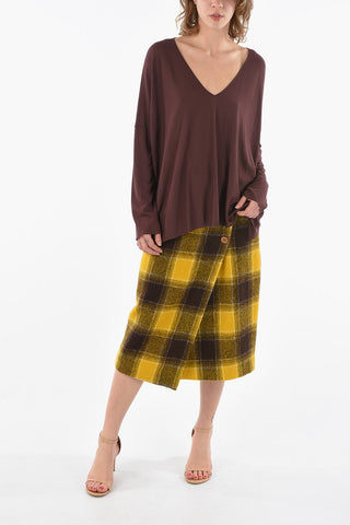 V-Neckline Viscose ROIBOS T-Shirt