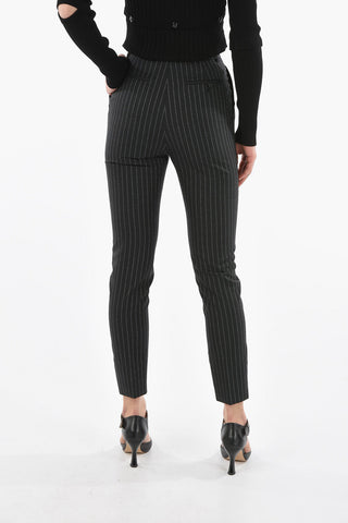 Pantaloni Gessati a 2 Pinces in Lurex