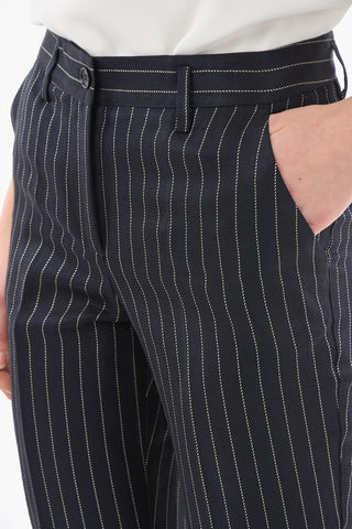 Pantaloni BRIGA a Righe Gamba Dritta e Tasche Laterali
