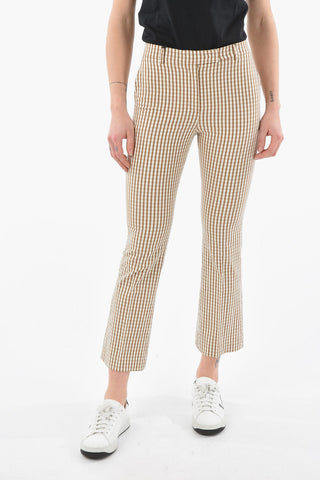 Cotton Stretch Checked NELLIE Pants