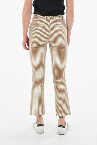 Cotton Stretch Checked NELLIE Pants