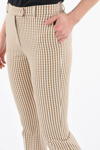 Cotton Stretch Checked NELLIE Pants