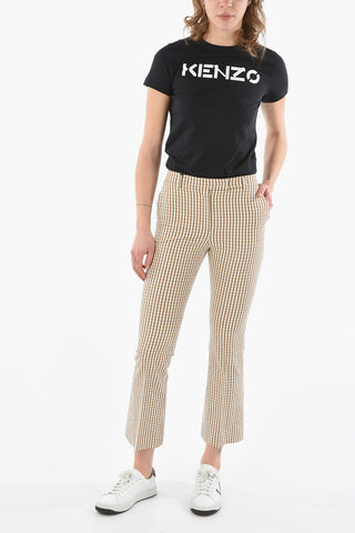 Cotton Stretch Checked NELLIE Pants