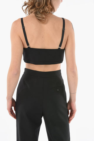 Tech Textile Shaped Top with Zip