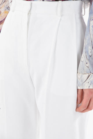 Cuffed Hem Double-Pleat Pants