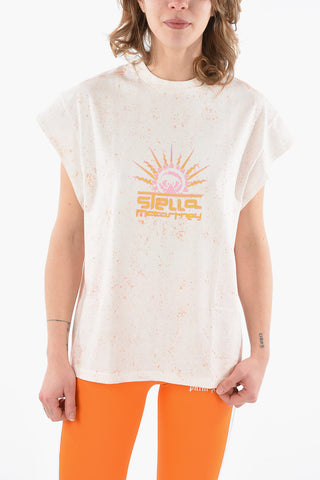 Crew-neck Logo Printed T-shirt