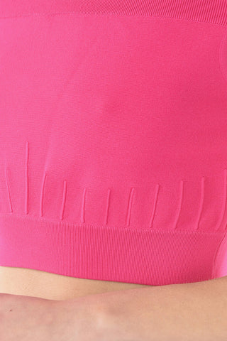 Stretchy Knit Crop Top