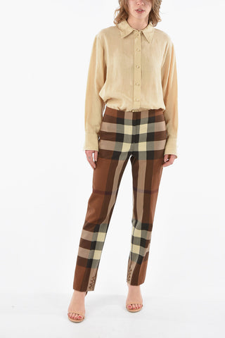 Wool AIMIE Tailored Pants with Iconic Tartan Motif