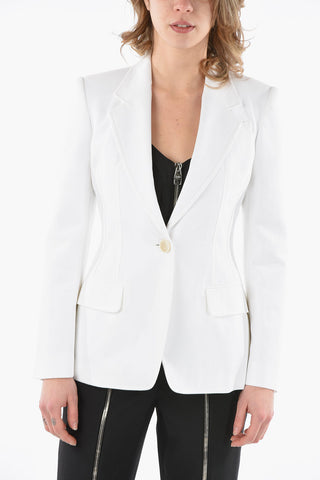One Button Shaped Blazer