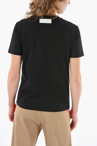 T-shirt Girocollo con Stella Metalllica